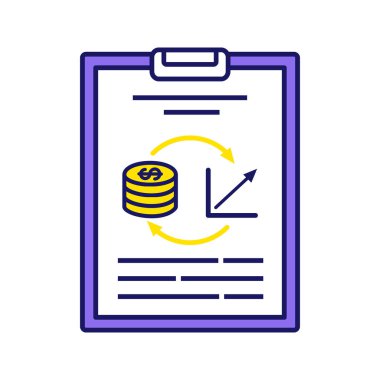 Denetim düz simge vektör çizim 