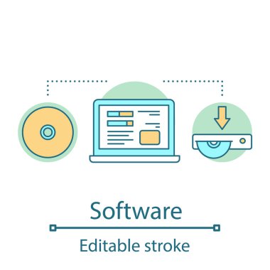 Basit yaratıcı programlama düz simgeler 