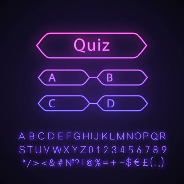 Oyun basit simge vektör çizim quiz 
