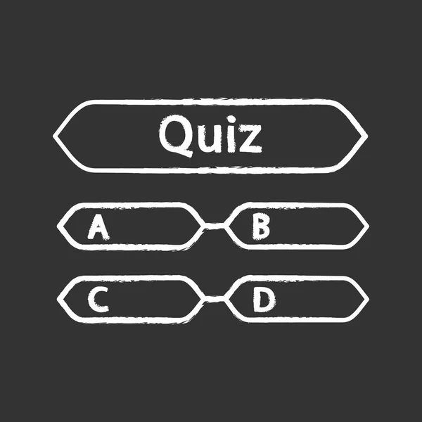 Quiz Spiel Einfache Symbol Vektor Illustration — Stockvektor