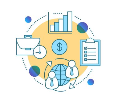 Business analytics kavramı simgesi