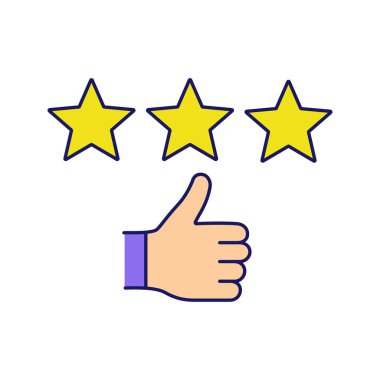  Müşteri mükemmel İnceleme vektör minimalist simgesi