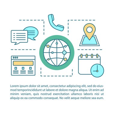 Doğrusal illüstrasyon kavramı bize. Bilgi merkezi. InfoCenter. Çağrı merkezi. Yardım hattı. Makale, broşür, dergi sayfası düzen. İnce çizgi kutsal kişilerin resmi metin kutuları ile. Çizim vektör izole anahat