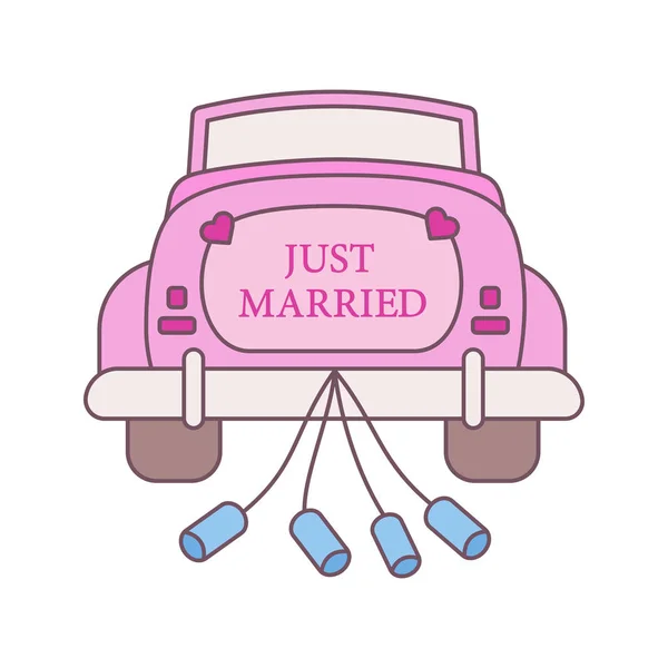Εικονίδιο Χρώμα Ενοικίαση Αυτοκινήτου Γάμου Ενοικίαση Αυτοκινήτων Απλά Έγγαμος Αυτοκίνητο — Διανυσματικό Αρχείο