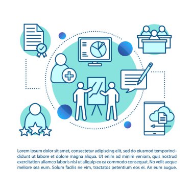 Ekip çalışması kavramı doğrusal illüstrasyon.