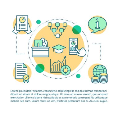 İş Analizi, ölçümleri kavramı doğrusal illüstrasyon.