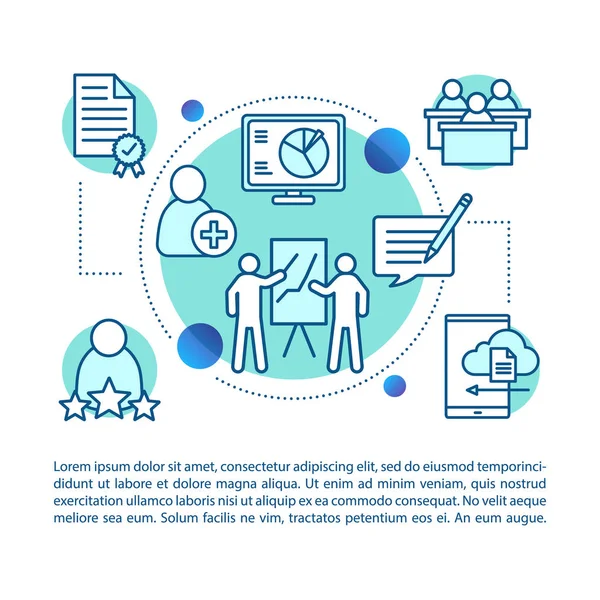 Ekip çalışması kavramı doğrusal illüstrasyon.