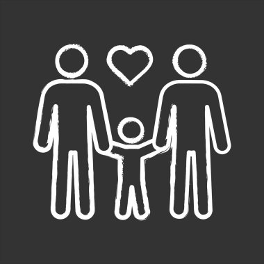 Eşcinsel aile tebeşir simgesi