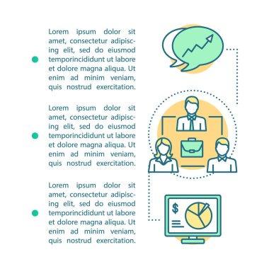 Şirket makale sayfa vektör şablonu