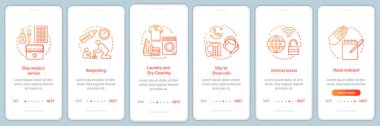 İmkanlar onboarding mobil app sayfaları ekranlar cruise