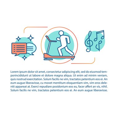 Stres kavramı doğrusal illüstrasyon üstesinden.