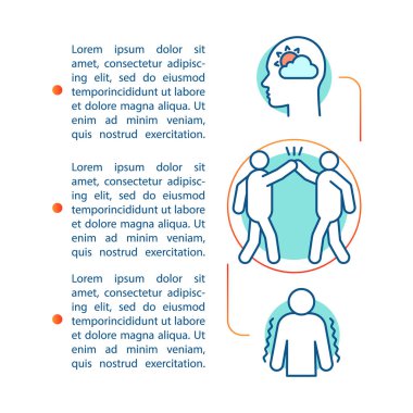 Makale sayfa vektör şablonu kontrol.