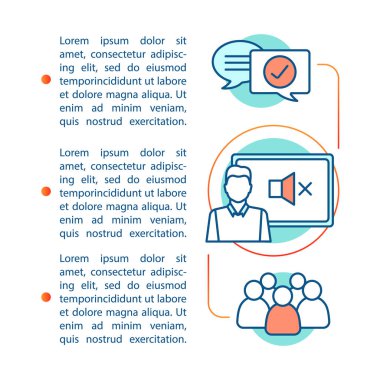 Sakin makale sayfa vektör şablonu tutmak. 