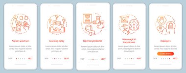 Pediatrik ev yardım onboarding mobil app ekranlar sayfaları