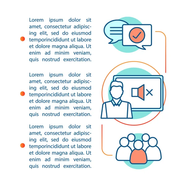 Sakin makale sayfa vektör şablonu tutmak. 