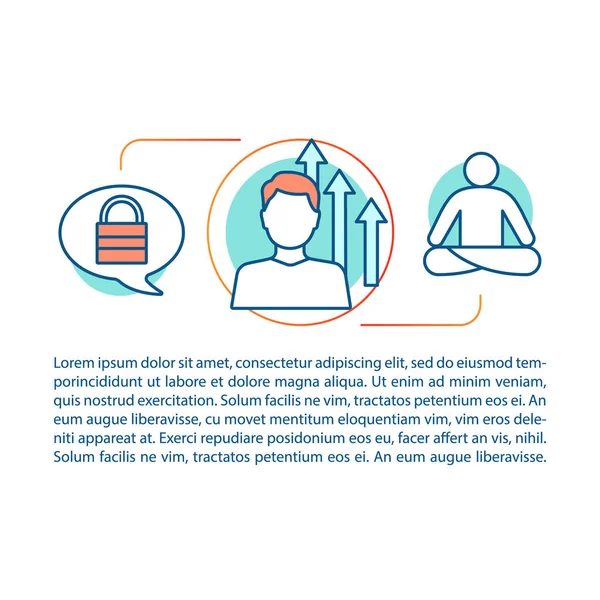 Duygular yönetimi kavramı doğrusal illüstrasyon. 