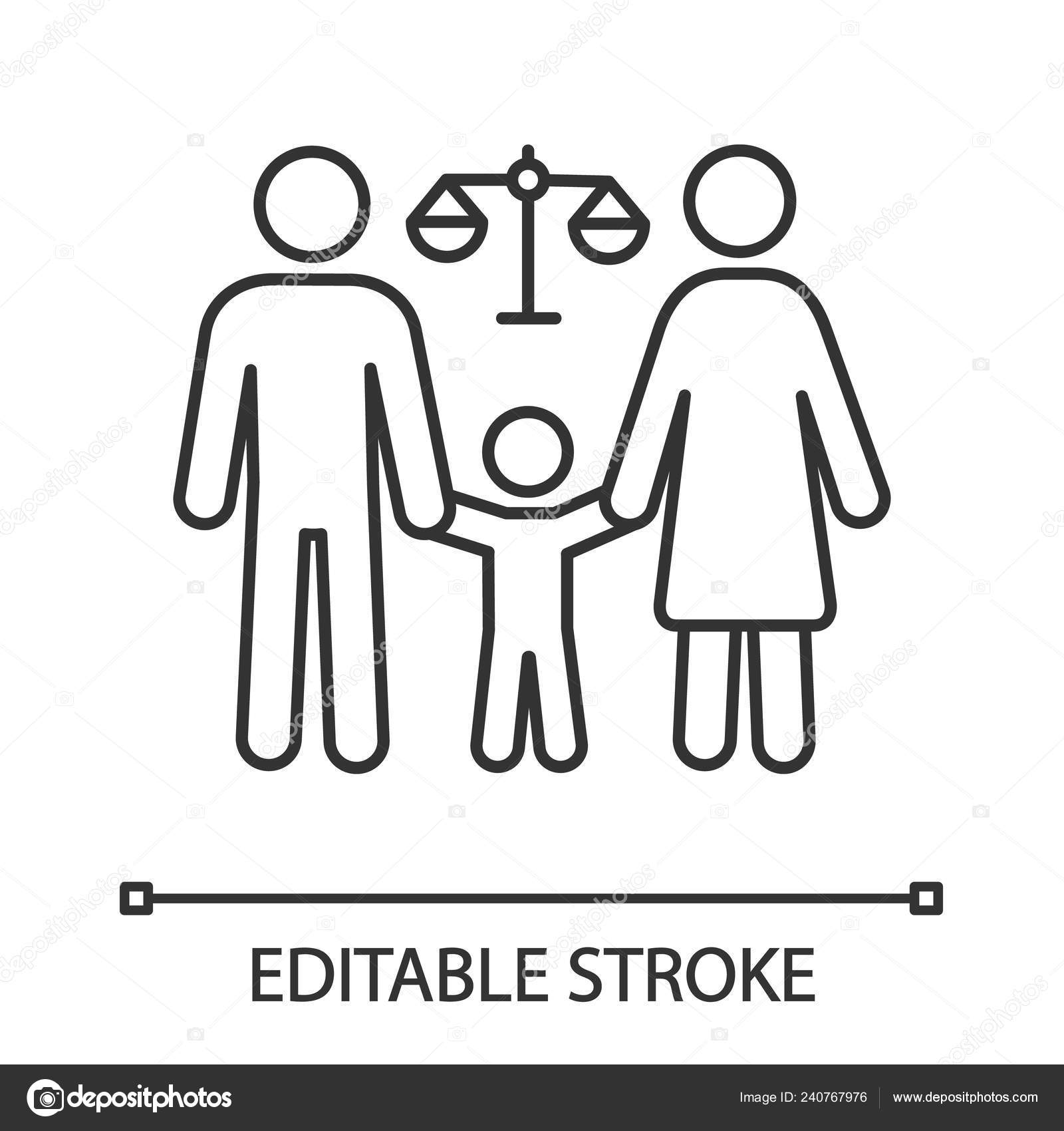 Derecho de familia imágenes de stock de arte vectorial | Depositphotos