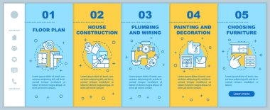 İlişkileri geliştirme onboarding mobil uygulaması sayfa ekran vektör şablonu. Evlilik, boşanma, bölünme özelliği örneklerde doğrusal resimler. UX, UI, GUI smartphone arabirimi kavramı