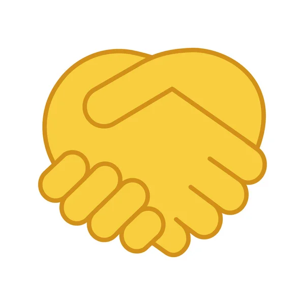 People handshake emoji icon 3d Royalty Free Vector Image