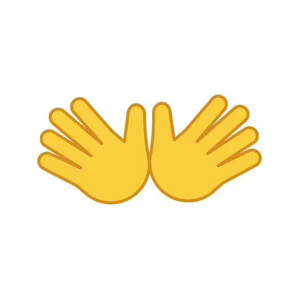 Handshake gesture chalk icon. Shaking hands emoji. Friends meeting