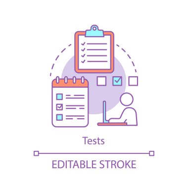 Testleri kavramı simgesi