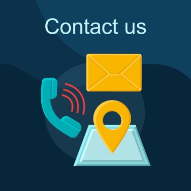 Düz kavramı vektör simge iletişim