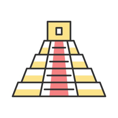 Meksika piramit renk simgesi