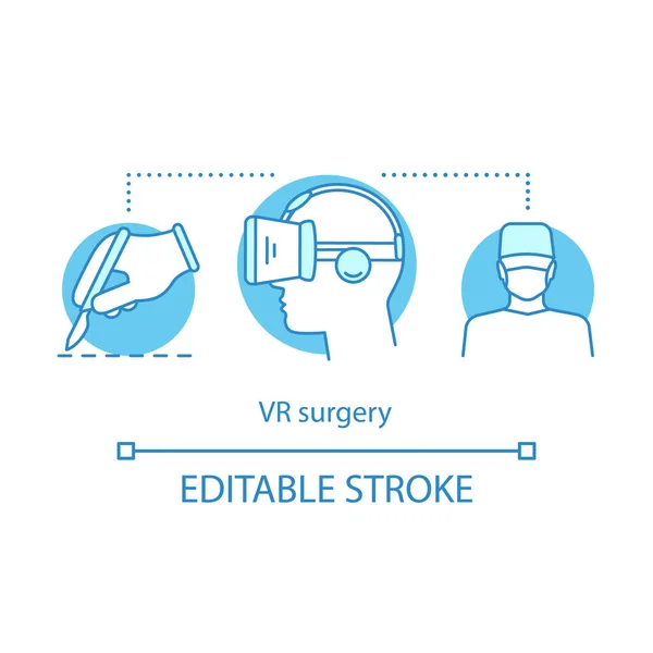 VR műtét fogalma ikon — Stock Vector