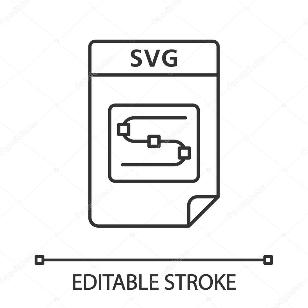 SVG file linear icon