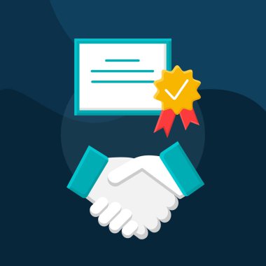 Ortaklık düz kavramı vektör simgesi