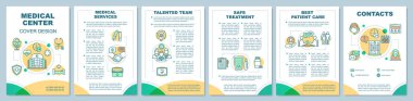 Tıp Merkezi broşür şablonu düzeni