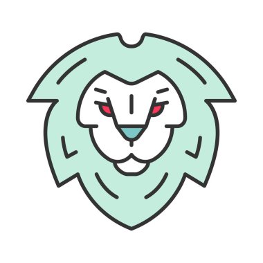 Aslan sembolü renk simgesi baş