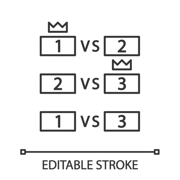 Esports torneo icono lineal — Vector de stock