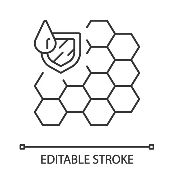 Waterproofing membrane linear icon — Stock Vector