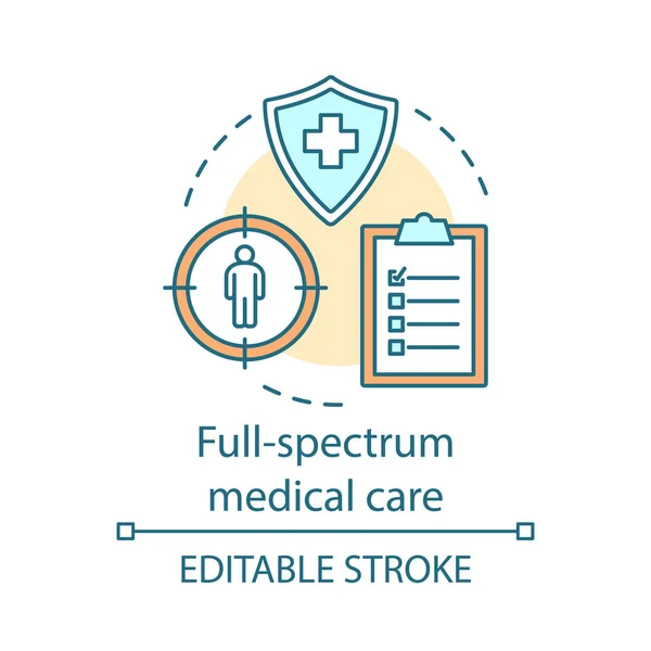 Ikona koncepcja pełne spektrum opieki medycznej — Wektor stockowy