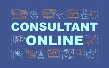 Danışman online kelime kavramlar Banner