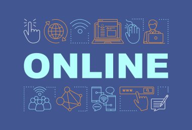 Online kelime kavramları Banner