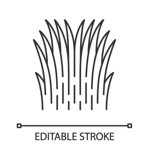 Линейный значок травы — стоковый вектор