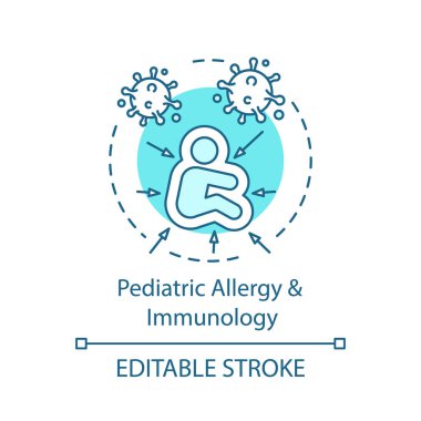 Pediatrik alerji ve İmmünoloji kavramı simgesi