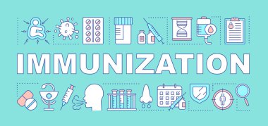 İmmünizasyon kelime kavramları Banner
