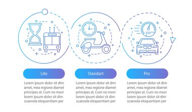 Tarife planları vektör İnfografik şablonu