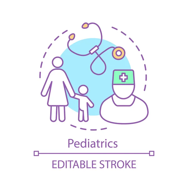 Ikona konceptu pediatrii — Stockový vektor