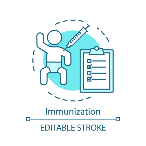 Icona del concetto di immunizzazione — Vettoriale Stock