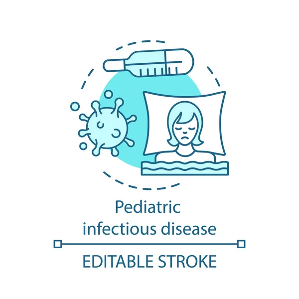 Το εικονίδιο παιδιατρικής λοιμώδους νόσου — Διανυσματικό Αρχείο