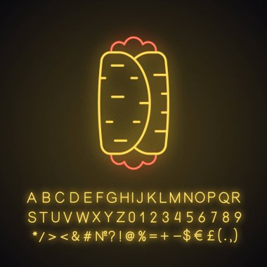 Burrito neon ışık simgesi