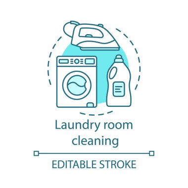 Çamaşır odası Temizleme kavramı simgesi