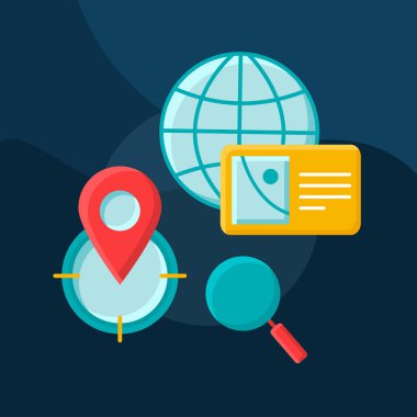 Şehir düz kavramı vektör simge seçin