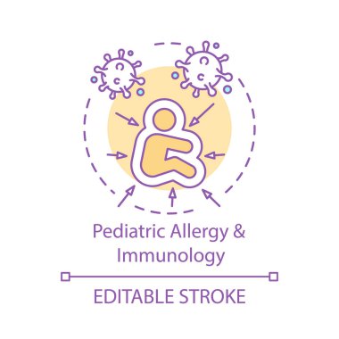 Pediatrik alerji ve İmmünoloji kavramı simgesi