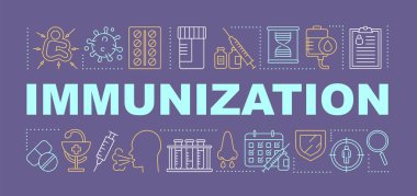 İmmünizasyon kelime kavramları Banner