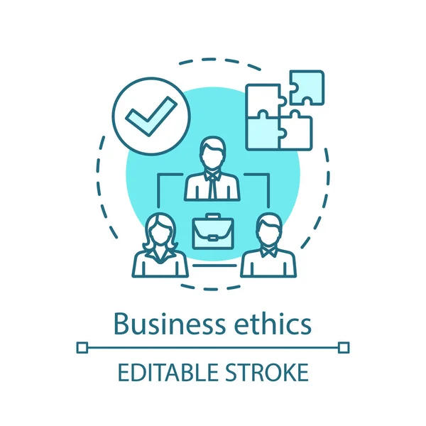 Icona del concetto di etica aziendale — Vettoriale Stock